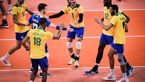 Бразилия започна с победа защитата на титлата си в Токио🏐