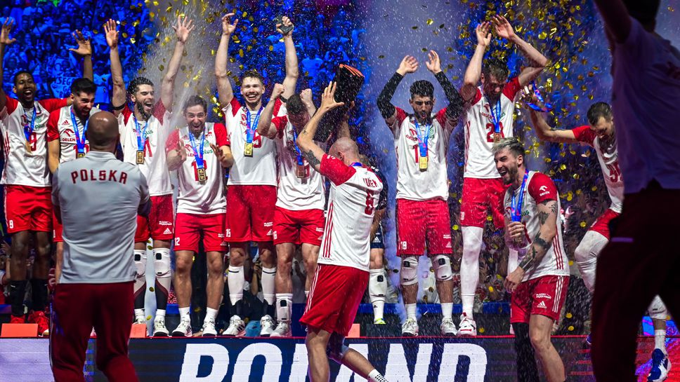 Полша остана начело в световната ранглиста след титлата във VNL