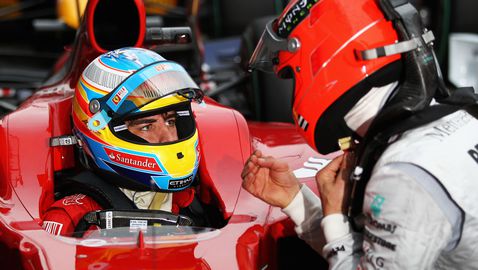 Алонсо: Преди да стана шампион, научих много на пистата от Шумахер