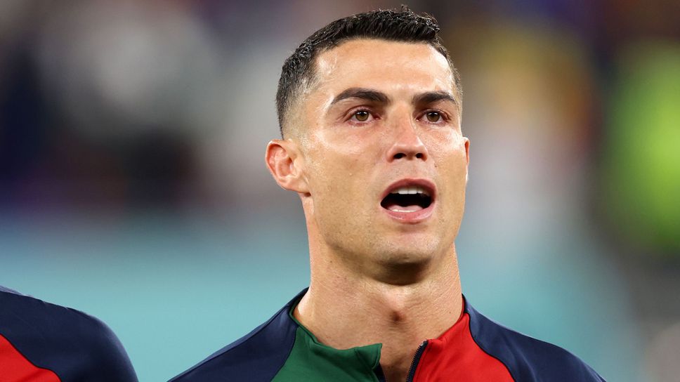 Кристиано Роналдо показа емоции по време на химна на Португалия