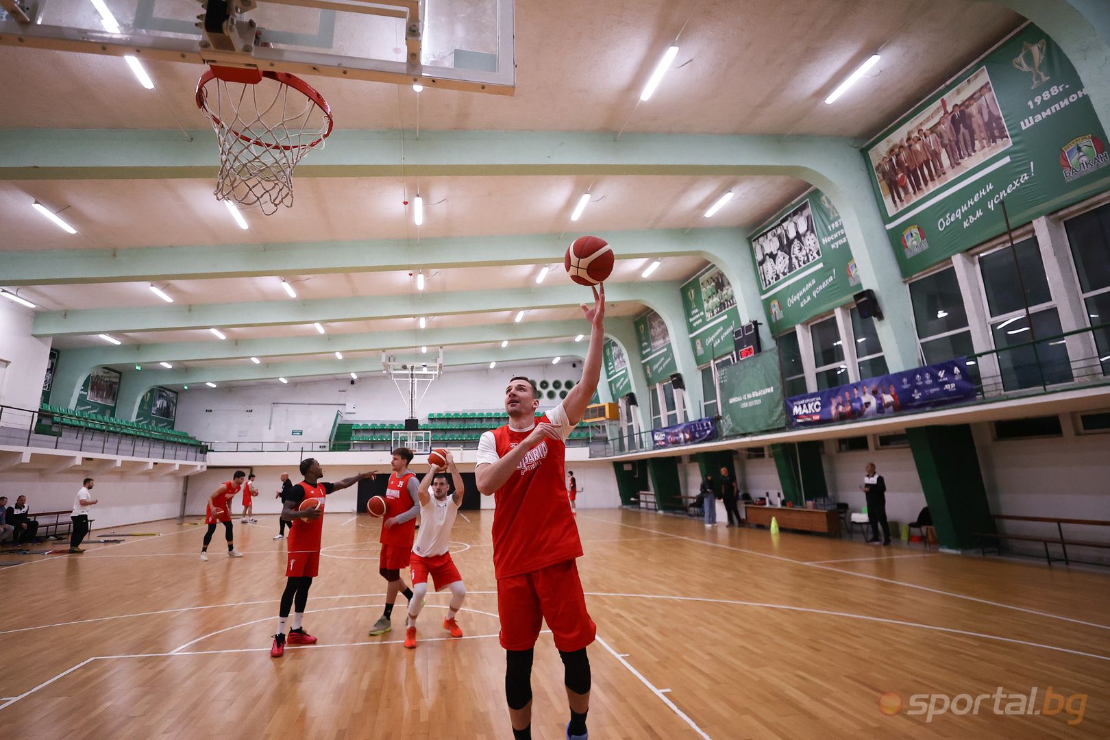 Тренировка на националите по баскетбол преди предквалификацията срещу Армения