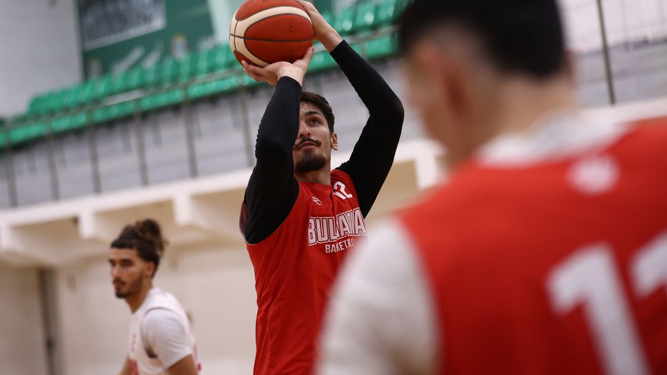 Тренировка на националите по баскетбол преди предквалификацията срещу Армения