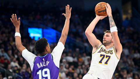 Голяма победа за Лейкърс в Солт Лейк Сити със "супер" Дончич