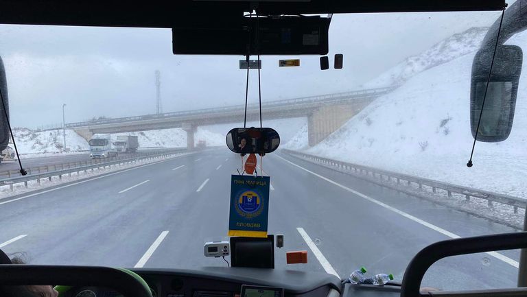 Отборът на Марица (Пловдив) вече не е под снежна блокада