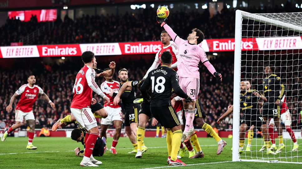 Арсенал 2:2 Ман Юнайтед, гол след ъглов удар