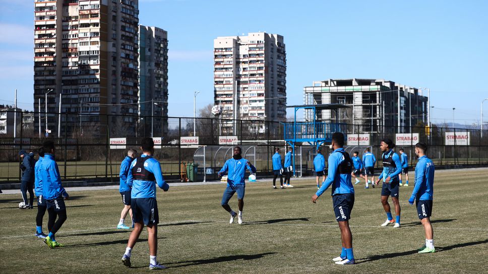 Тренировка на Левски преди гостуването на ЦСКА 1948