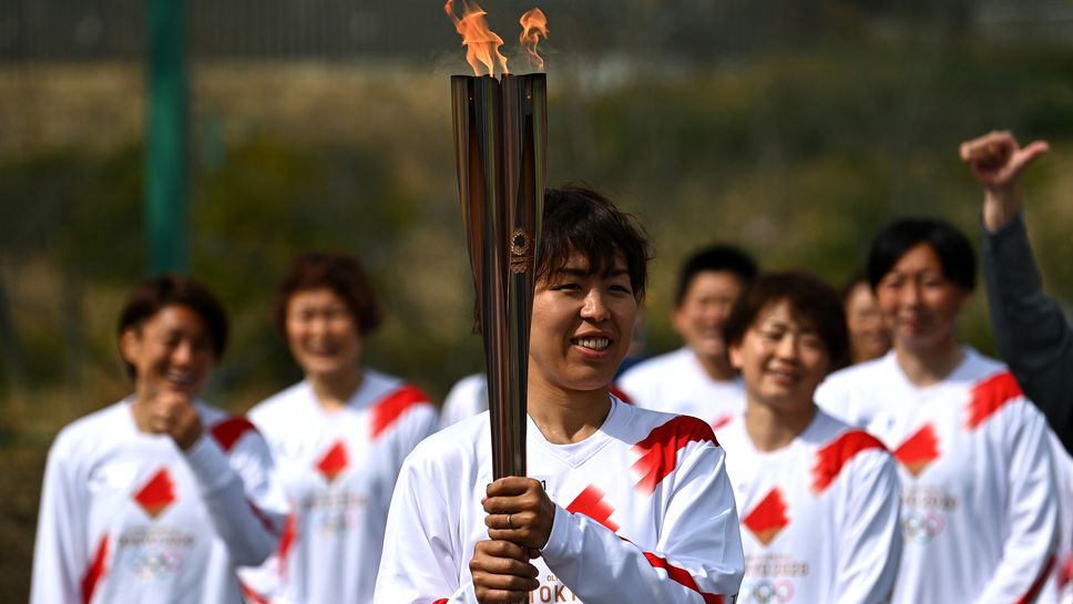 Олимпийският огън бе запален във Фукушима без публика