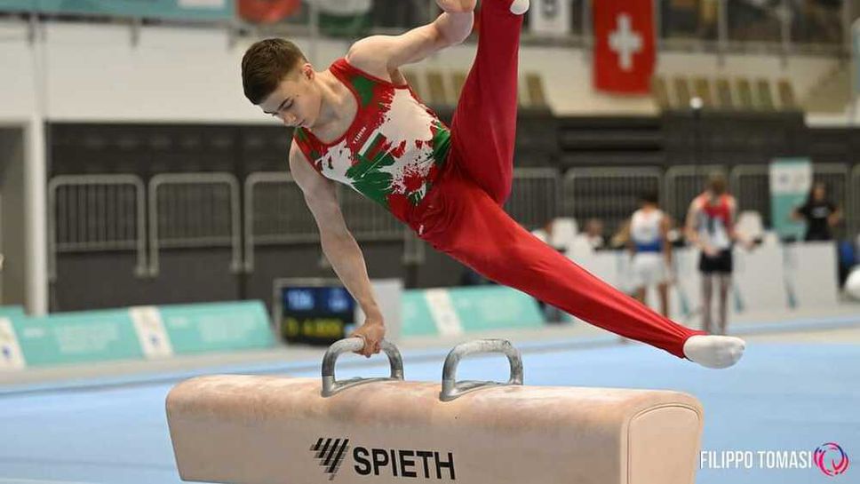 Давид Иванов се класира за четири финала при младежите на ЕП по спортна гимнастика