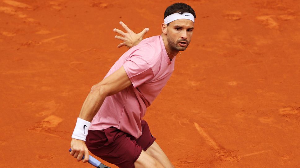 Григор Димитров с втора загуба на демонстративния турнир във Франция