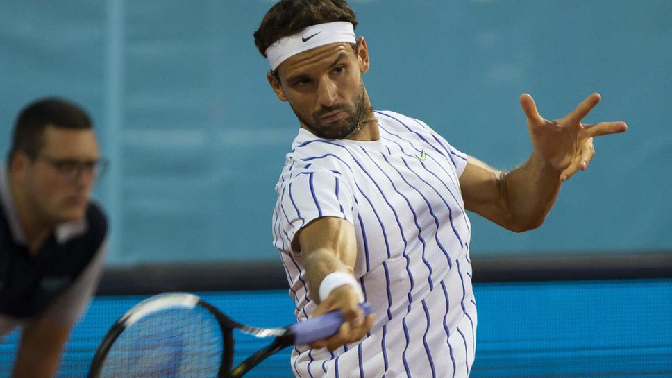 Григор Димитров няма да излезе за втория ден от Ultimate Tennis Showdown