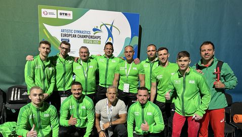 Мъжкият отбор направи подиум тренировка преди Европейското по гимнастика