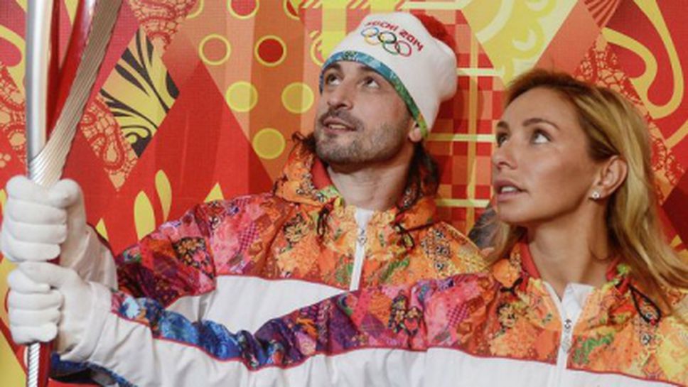 Татяна Навка бе първият факлоносец в предпоследния ден на щафетата