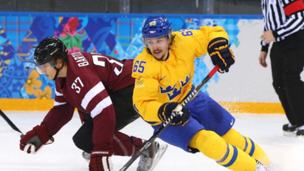 Швеция би Латвия с 5:3, Йонас Хилер донесе минимален успех на "кръстоносците"