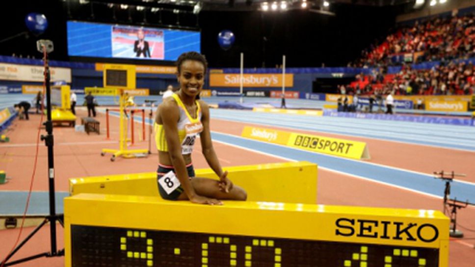 Гензебе Дибаба подобри световния рекорд в бягането на 2 мили в зала