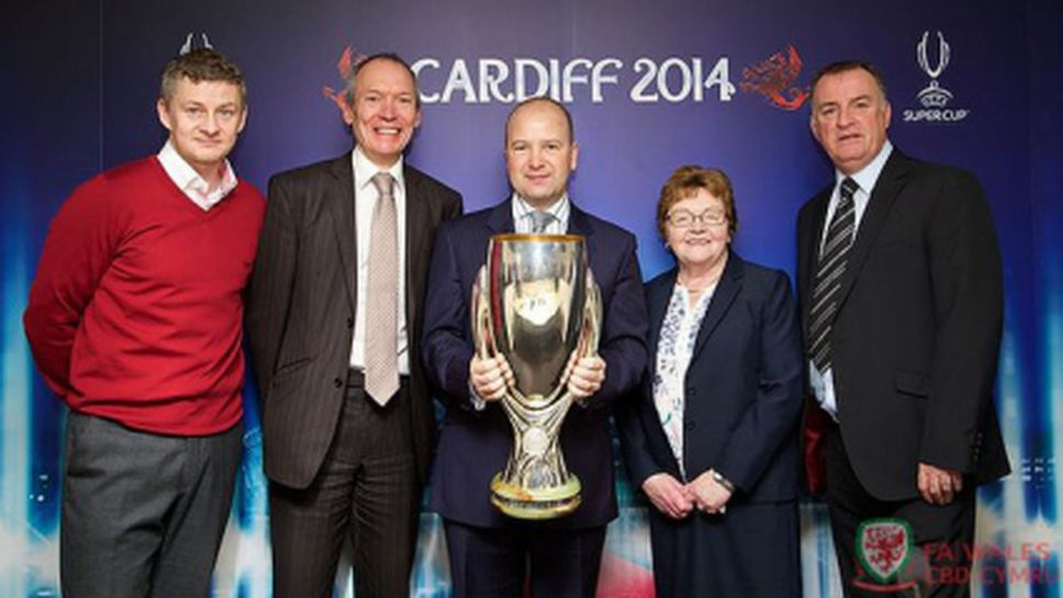Финалът за Суперкупата на Европа през 2014 г. ще бъде в Кардиф