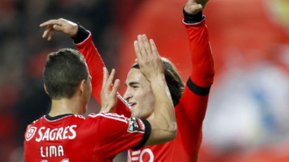 Гол с коляно доближи Бенфика до титлата