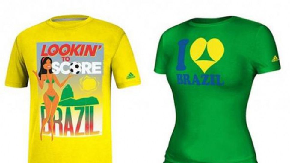 "Адидас" спира от продажба тениски за Мондиала с жени по бански