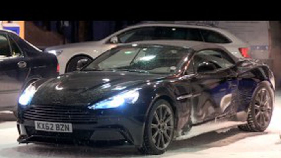 Aston Martin Vanquish Volante хванат по време на тестове