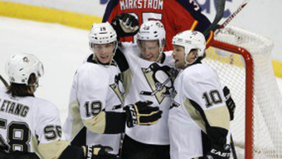 Брендън Мороу с два гола и асистенция при победата на Питсбърг над Флорида