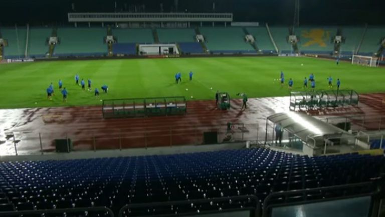 Динамо (Загреб) проведе тренировка на "Васил Левски"