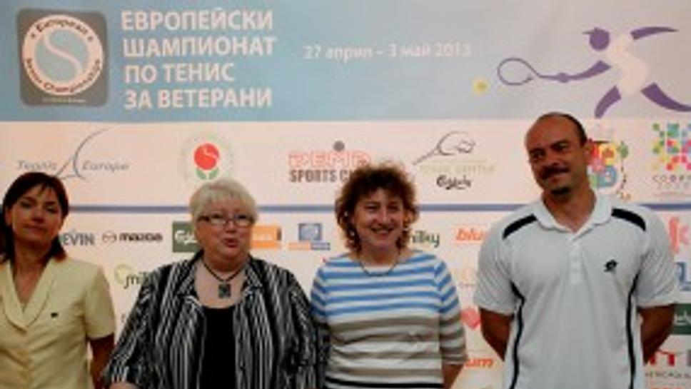 Тенисисти от 37 държави на европейското по тенис за ветерани в София