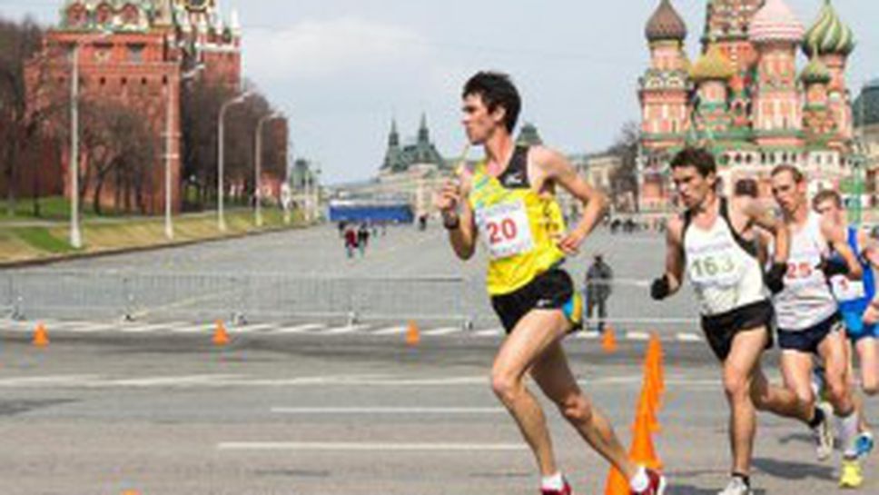 Тестваха маратонското трасе за Световното в Москва