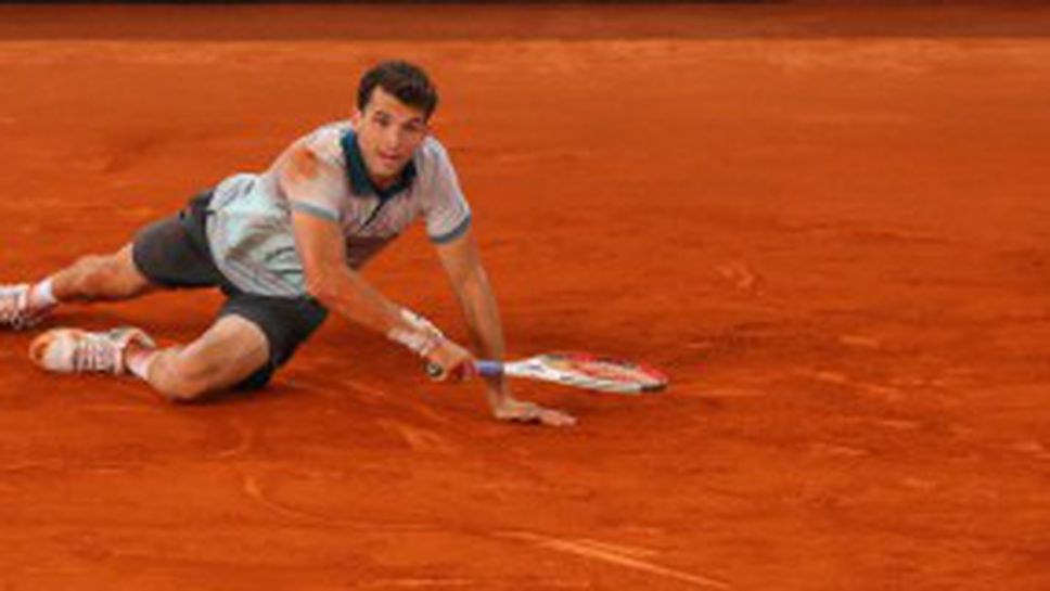 Григор Димитров загуби на двойки на турнира по тенис в Мадрид