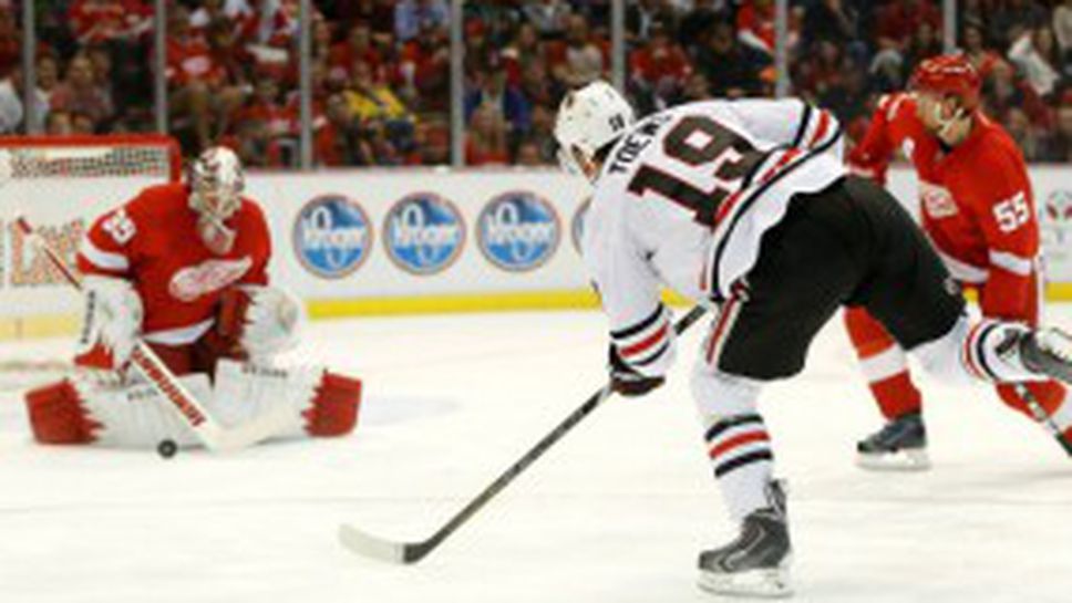 Рейнджърс надви Бостън след продължение, Детройт на победа от финала на Запад