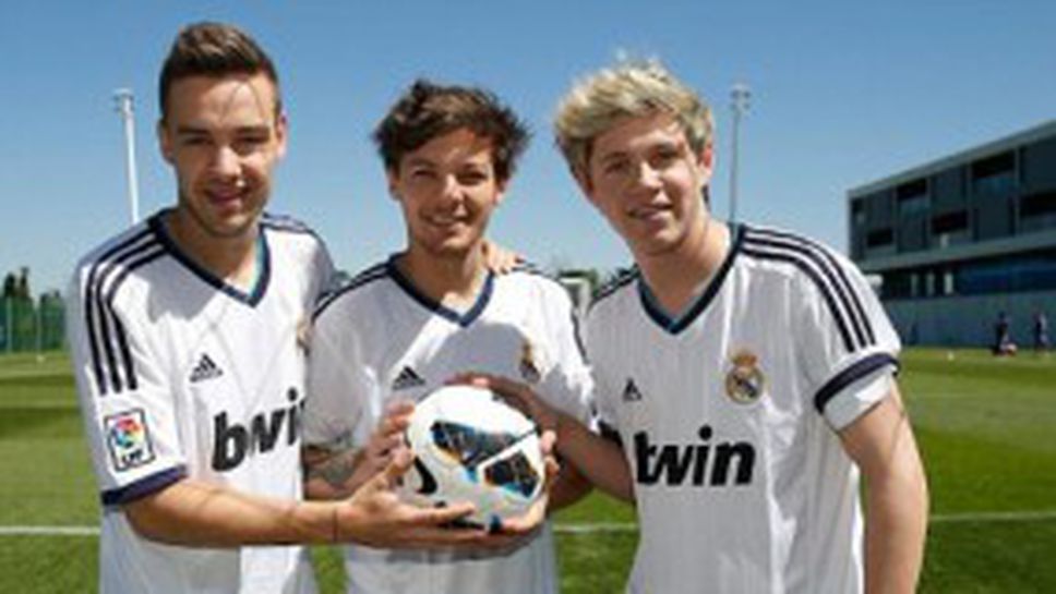Членове на One Direction тренират с Реал (Мадрид)