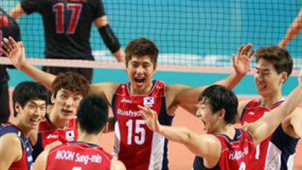 Република Корея тръгна с 3:1 над Япония в Световната лига