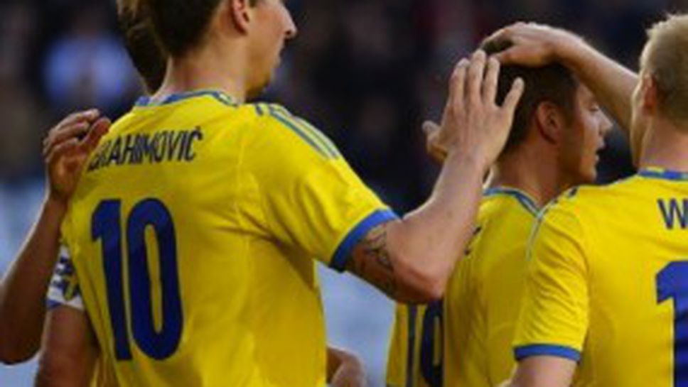 Съотборник на Бербатов носи победа на Швеция над Македония (видео)