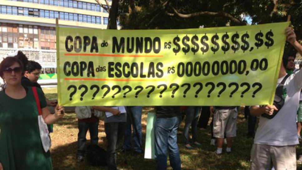 Протестиращите бразилци искат да се откажат от Мондиал 2014