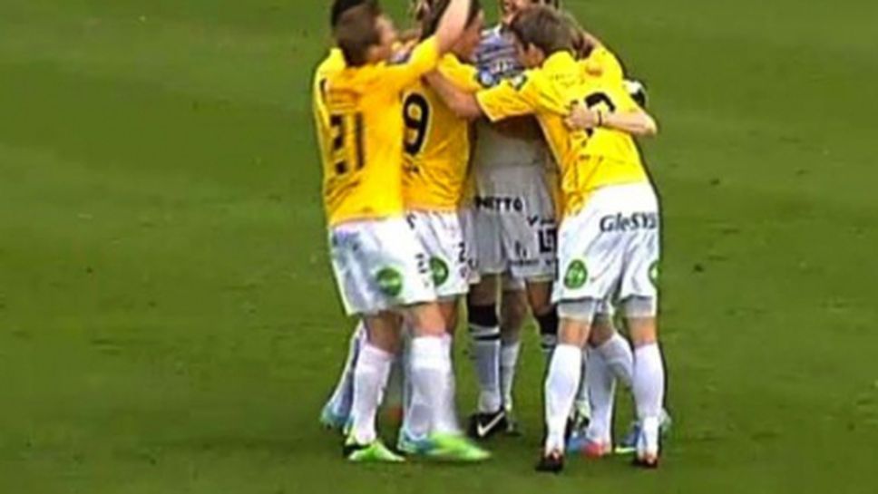 Още един странен гол, отбелязан от вратар (видео)