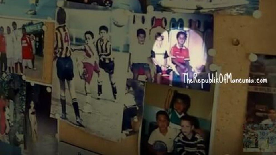 Малкият Тиаго с фланелка на Ман Юнайтед (снимка+видео)