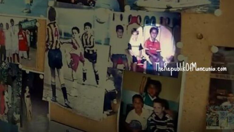 Малкият Тиаго с фланелка на Ман Юнайтед (снимка+видео)