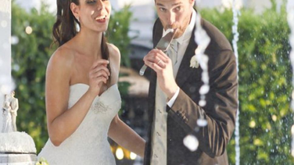 Приказна волейболна сватба за Михал Ласко и любимата му Милена (ВИДЕО + СНИМКИ)