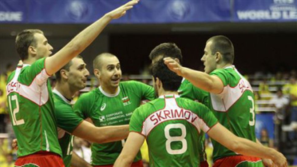 България 3-та в Група "А" на Световната лига, Бразилия на финалите предсрочно