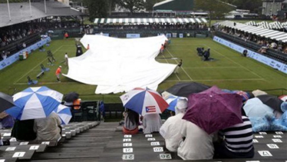 Дъжд отложи полуфиналните срещи на турнира в Нюпорт