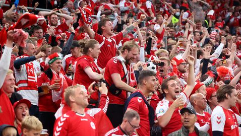 16 фенове на Дания са с положителни тестове за коронавирус след мача срещу Русия