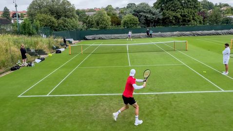 Григор Димитров тренира със световния №1 преди "Уимбълдън"