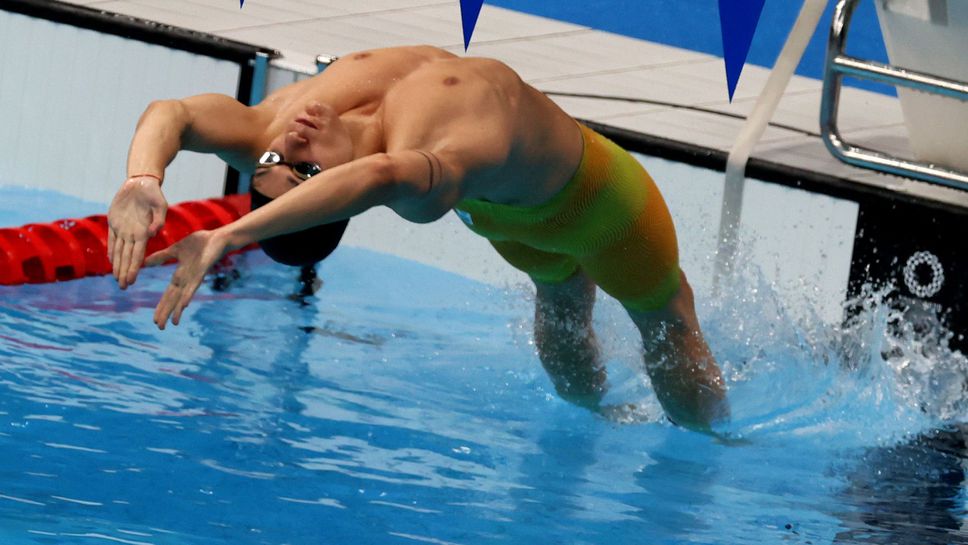 Четири стотни разделиха Калоян Левтеров от полуфиналите на 200 метра гръб в Доха