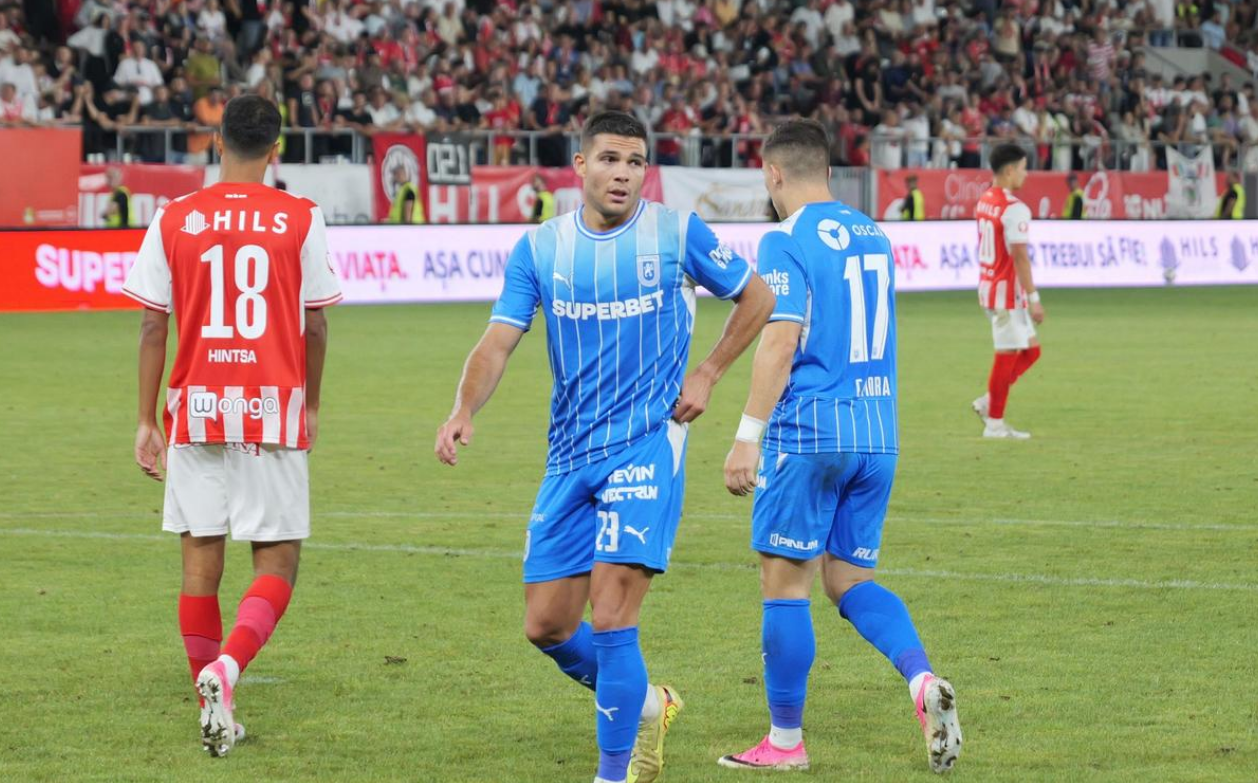Universitatea Craiova suffers 1-5 defeat against Dinamo Bucharest
