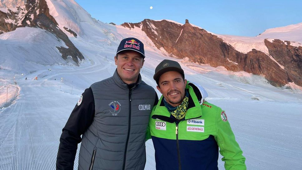 Алберт Попов тренира с едни от най-големите имена на глетчер в Швейцария