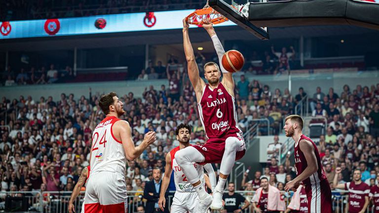 Националният отбор на Латвия по баскетбол записа една от най впечатляващите