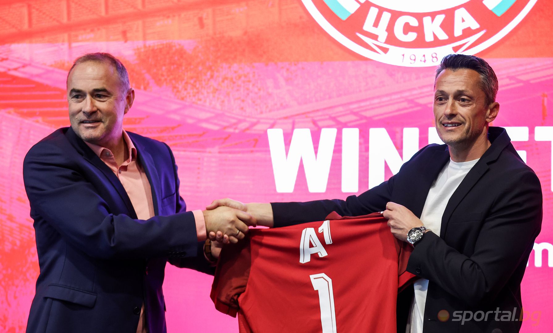 Представяне на Христо Янев като треньор на ЦСКА