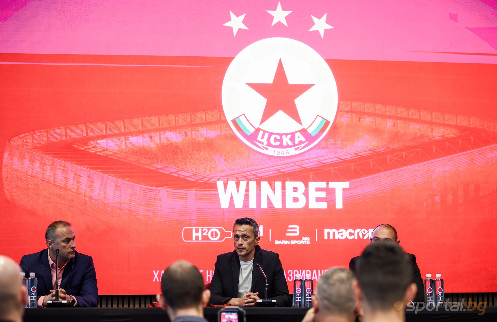 Представяне на Христо Янев като треньор на ЦСКА