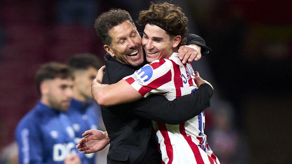 Старши треньорът на Атлетико Мадрид Диего Симеоне похвали нападателя Хулиан