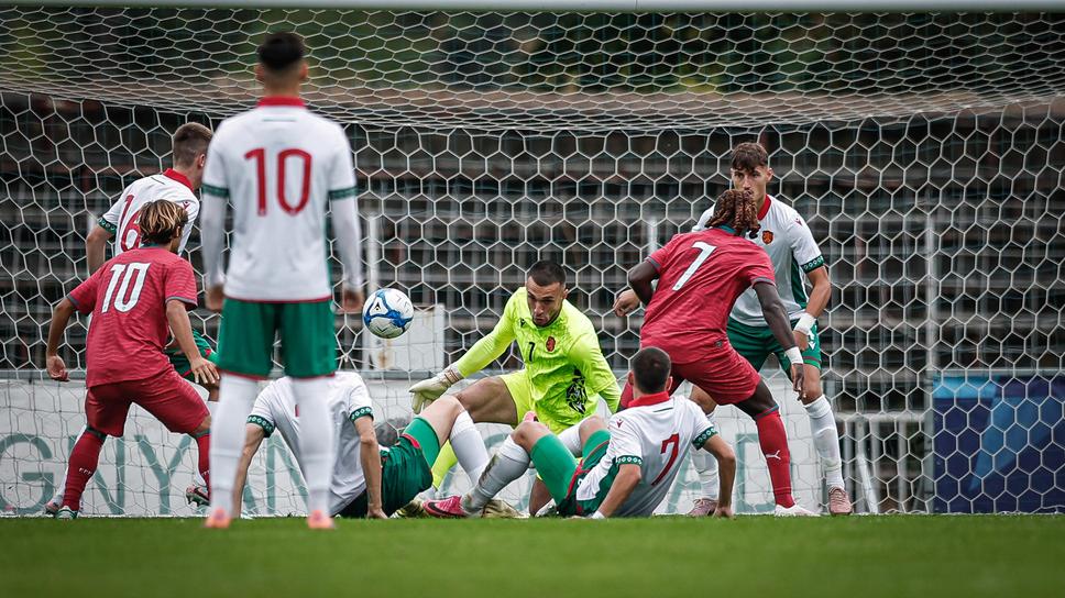 България (U21) 0:0 Португалия (U21), греда за нашите