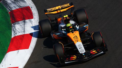 Ландо Норис парира атаката на Ферари и спечели полпозишъна в Мексико