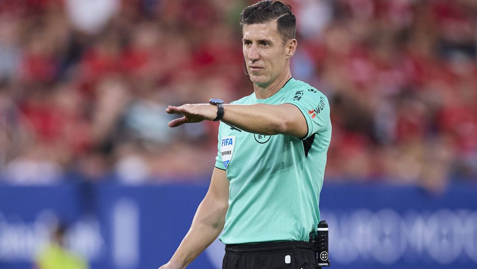 Кралската испанска футболна федерация обяви днес че реферът Сесар Сото